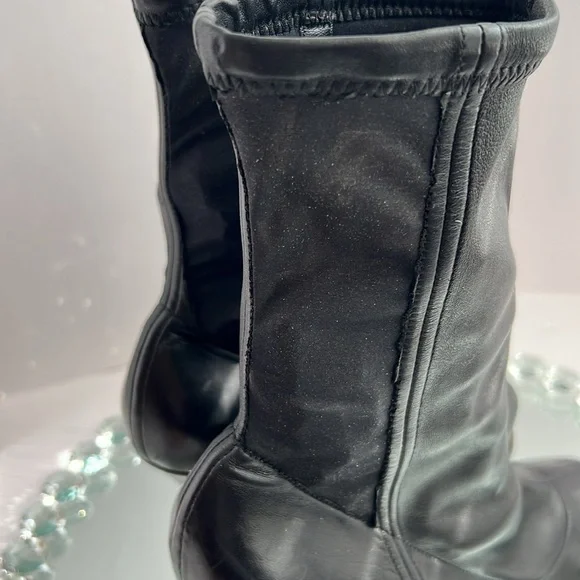 DOLCE & Gabbana black Stretch leather jersey ankle boots size 41 - Picture 13 of 17